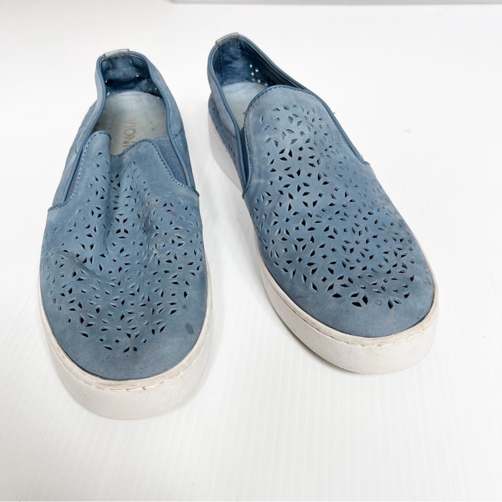 Vionic- Light Blue Splendid Midi Perf Slip On Sneakers